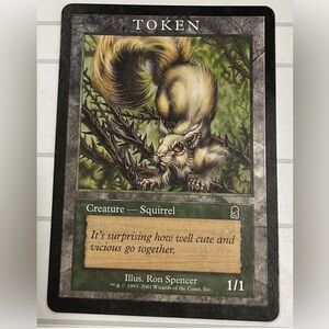 NM Squirrel Token Odyssey Promo Player Rewards MPRP MTG Magic the Gathering